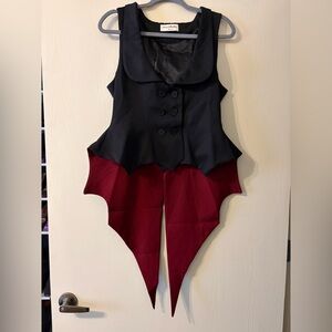 Goth bat inspires vest